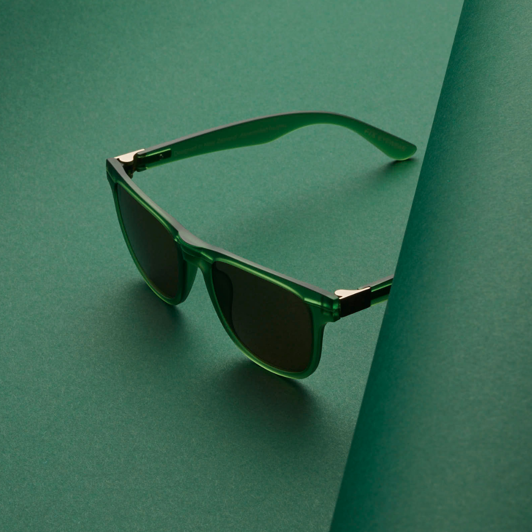 Emerald top green sunglasses